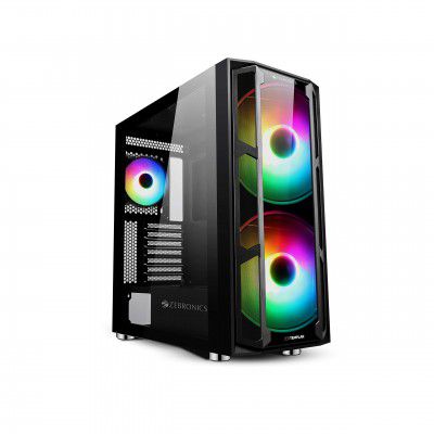 ZEBRONICS Tempered Glass Zeb-Templar (ZEB-941B) Premium Gaming Chassis