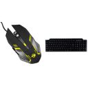 ZEBRONICS Zeb-Transformer-M Optical USB Gaming Mouse with LED Effect(Black) & ZEB-KM2100 Multimedia USB Keyboard Comes with 114 Keys Including 12 Dedicated Multimedia Keys & with Rupee Key...