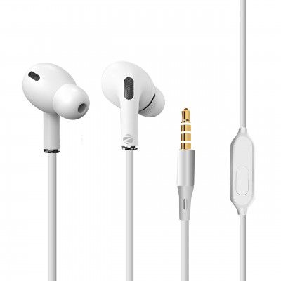 ZEBRONICS Zeb-Tulip Wired in Ear Earphone with Mic (White)