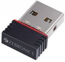 ZEBRONICS ZEB-USB150WF1 WiFi USB Mini Adapter Supports 150 Mbps Wireless Data...