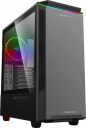 ZEBRONICS Zeb-WARGOD Computer case/Gaming Cabinet with ATX/mATX/eATX Motherboard Support, USB 3.0, AIO Cooler Support,120mm RGB LED Fan, Tempered Glass Panel and Magnetic dust Filters (Black)...