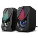 ZEBRONICS Zeb-Warrior II 10 watts 2.0 Multimedia Speaker with RGB Lights, USB Powered, AUX Input, Volume Control Pod for PC, Laptops, Desktop...