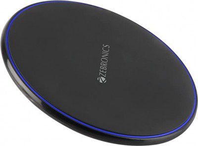 Zebronics ZEB-WCP1001S 10W Wireless Charging Pad with Foreign Object Detection, 10W/7.5W/2.5W Support (Black)