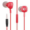 ZEBSTER Dude Stereo Earphone with 10Mm Driver,in-Line Mic,Tangle Free Cable,Deep Bass(Red),in-Ear,Wired...