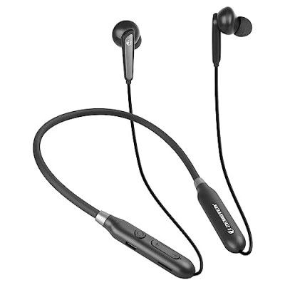 ZEBSTER Style 605 in Ear Wireless Neckband with Bluetooth 5.2, Voice Assistant Support, Call Function, Splash Proof Design.