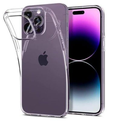 ZedGear Case for iPhone 14 Pro Silicone Case Clear Transparent Shockproof Scratch Resistant Protective Phone Soft Silicone Slim Cover for iPhone 14 Pro (Transparent)