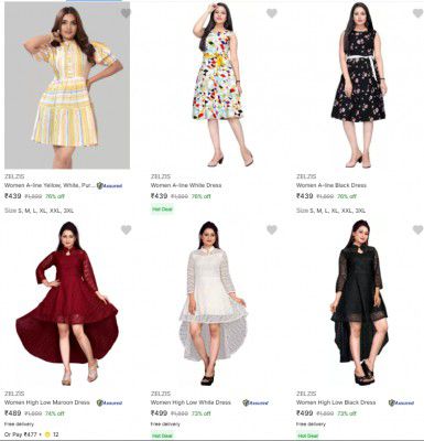 Zelzis Womens Dresses From @149