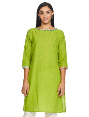 ZEMYRA Womens Regular Kurta (AW20KUR4 Lime S)