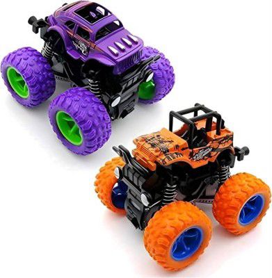 Zenex store Monster truck toys car for kids 4 wheel Friction push to go speed monster truck  (Multicolor)