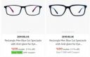 ZEROBLUE Blue Cut Spectacle with Anti-glare for Eye Protection | Zero Power...