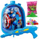 Zest 4 Toyz Holi Pichkari Water Gun for Kids Backpack Tank Holi Water Gun with 1 Pk Holi Color and 100 Balloons for Holi Celebration Water Spray Gun - Boys and Girls (Dazzle Tank) Assorted...