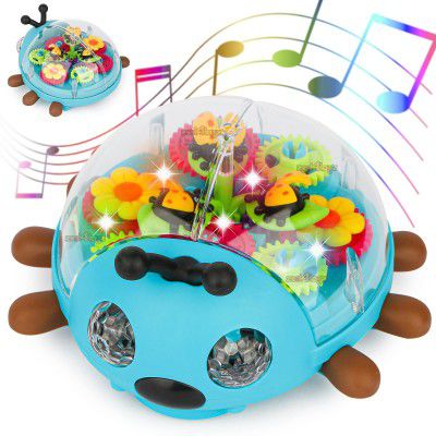 Zest 4 Toyz Musical Toys for Kids Toys Transparent Gear Dancing Toys 