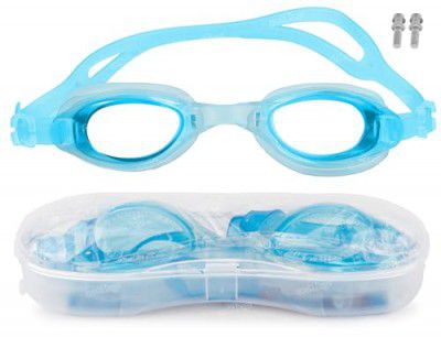 Zest 4 Toyz Swimming Goggles for Kids with UV and Anti-Fog Protection | Adjustable Strap Swimming Goggles with Ear plugs & Protection Case