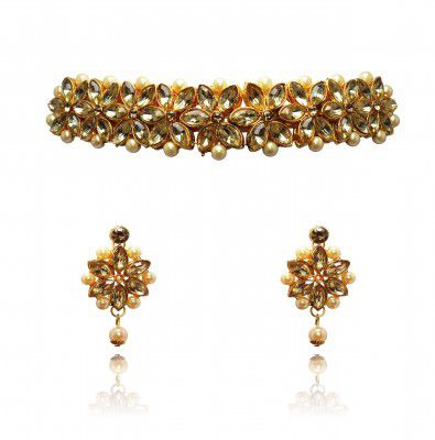 ZEWAR jewellery set for women gold plated for wedding necklace Earrings for Girls/Women