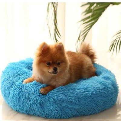 ZEXSAZONE Round Donut Pet Bed for Cats and Puppies Dogs