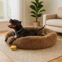 ZEXSAZONE Winter Round Donut Comfortable Durable Both Sides usable and Washable Pet Bed |...
