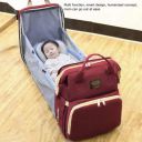 Zhola Portable Foldable Diaper Bag Backpack Multifunctional Baby Cradle Changing Station Bed Travel for Mom & Dad...