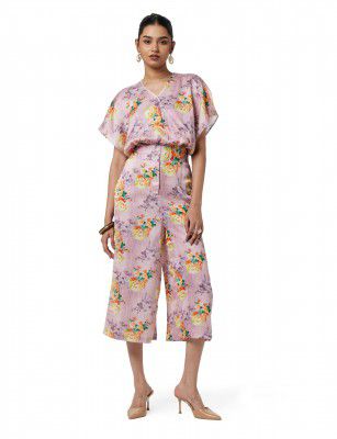 Zima Leto Women’s Pink Satin Co-Ord Set for Women