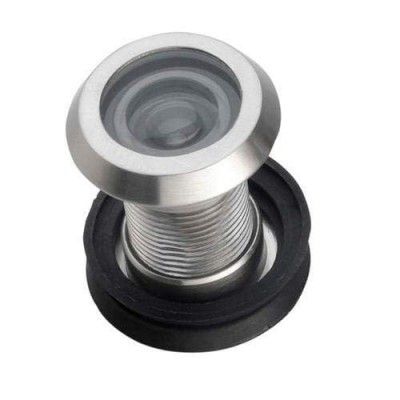 Zinc Alloy,Glass 180Degrees,Door Viewer Security,Peek Peep Hole for Front Door Home Office for Privacy/Security. (Color: Silver)