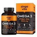 Zingavita High Strength Omega 3 Fish Oil 1000mg (120 Capsules), Mercury Free Formula for Healthy Heart, Joints & Eyes for Men & Women, 4 Months Supply...
