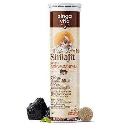 Zingavita Himalayan Shilajit Original (750mg) Effervescent Tablets