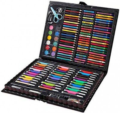Zinnia Color pencil drawing set for kids, painting set, Art Supplies for Kids black