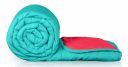 Zinnia Ultra Soft Microfibre Reversible Comforter- Single 150 X 230 Cm, Red and Bright Aqua., 200 TC(Solid - Vibrant)...