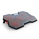 Zinq Technologies Five Fan Cooling Pad and Laptop Stand with Dual Height Adjustment and Dual USB Port Extension (Black)...
