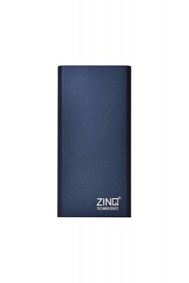 Zinq Technologies Z10KPMQ 10000mAh Lithium Polymer Fast-Charge Power Bank with Dual Output and Type C Input (Blue)
