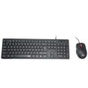 Zinq ZQ-1200 Spill-Resistant Wired USB Keyboard & Mouse Combo (Black)...