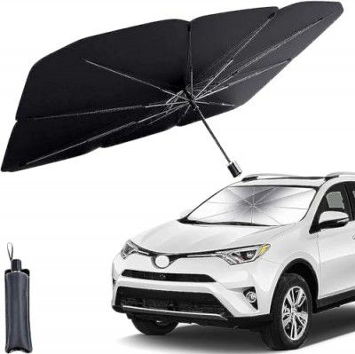 ZINQUI Car Sunshade Windshield Cover, Umbrella Windshield Sunshade for Car Front Window Sun Protection & Heat Insulation Foldable Sun Shade Full Cover Sunshade for Most Vehicles