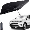ZINQUI Car Sunshade Windshield Cover, Umbrella Windshield Sunshade for Car Front Window Sun Protection & Heat Insulation Foldable Sun Shade Full Cover Sunshade for Most Vehicles...