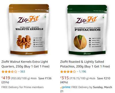 Ziofit Buy 1 get 1 free on Dry Fruit