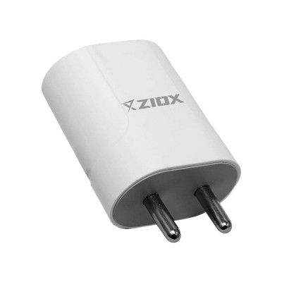 Ziox Turbo Smartphone Charger with 1 m Micro USB Charging Cable 2.4 Ampere -White