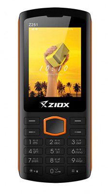ZIOX Z251 with Vibration 2.4 Display Wireless FM 1800 mAh Battery (Black+Orange)
