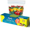 Zipify Zip Lock Bag | Pack of 45-15 L+15 M+15 S | Ziplock Pouch, MultiPurpose Storage Double Zipper Bag...