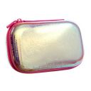ZIPIT Metallic Pencil Case,Pencil Box,Makeup Box,Cosmetic Bag,Multipurpose case/Kit/Pouch,Return Gifts and Storage Box - Silver-Rainbow...