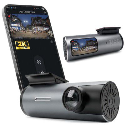 ZIQO L200 Dash Cam for Car 2K 1440P QHD | WiFi & App Control | 128GB | 1 Year Warranty