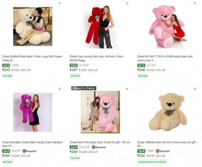 Upto 87% OFF - Ziraat Teddy Bears