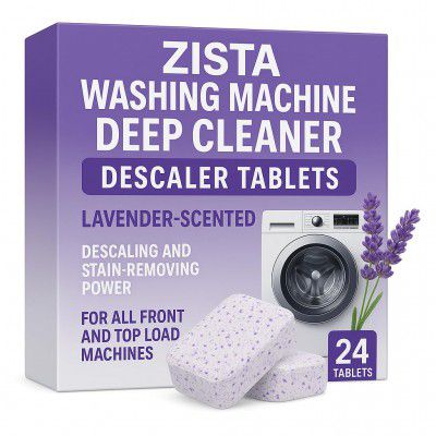 ZISTA Lavender-scented 24 Pcs Washing Machine Deep Cleaner Descaler Tablets 