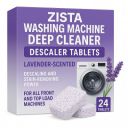ZISTA Lavender-scented 24 Pcs Washing Machine Deep Cleaner Descaler Tablets ...