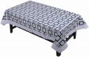 ZITIN Geometric 4 Seater Table Cover  (Grey, Plastic)...