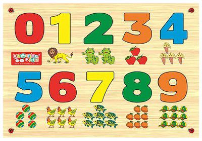 Zitto Numbers Educational Puzzle Toy for 24 to 48 Months, Multicolour