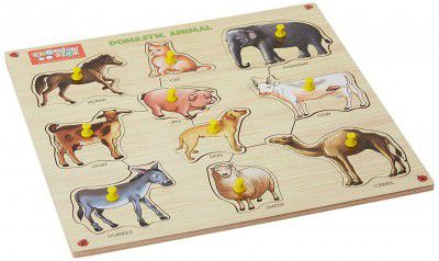 Zitto Wildlife Educational Puzzle Toy for 24 to 48 Months, Multicolour