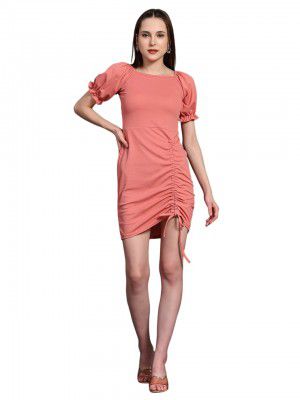 Ziva Fashion Women Cotton Lycra Mini Dress