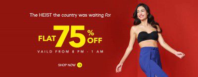Zivame Flat 75% Off + Extra 20% off