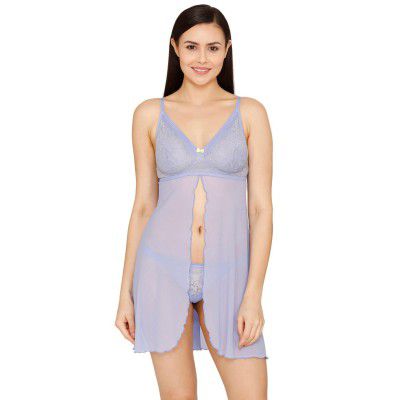 Zivame Women's Lace Above The Knee Fit and Flare Dress