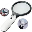 ZIVIK Magnifying Glass with 3 Led Light 3X & 45X Big Size Zoom Lenses...