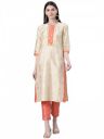 ZIYAA Women's Art Silk Regular Kurta...