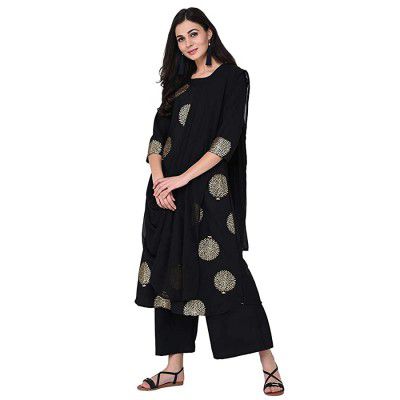 ZIYAA Womens Crepe a-line Kurta